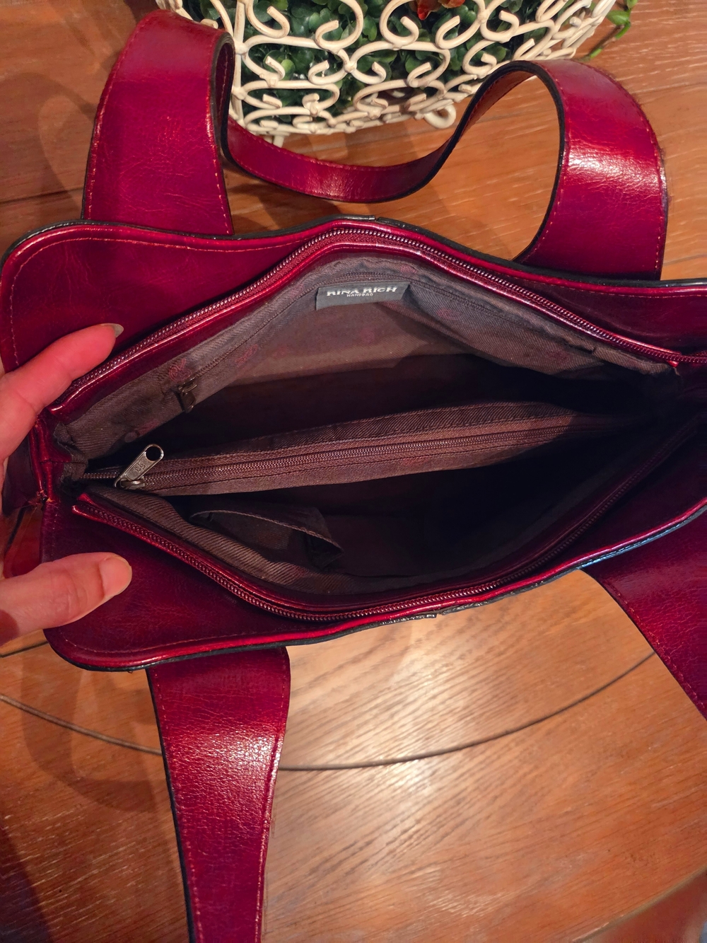 *VERY RARE!* Rina Rich "Prada" Vintage Brilliant Red Purse *READ DESCRIPTION!!* - Picture 10 of 13
